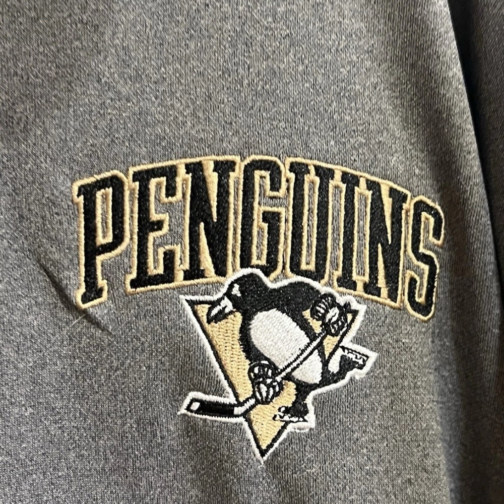 Gray Penguins Quarter-Zip Pullover - image 5